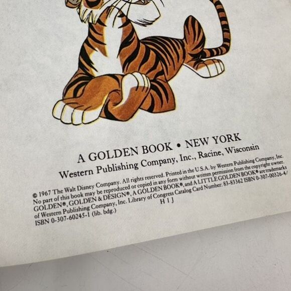 Vintage 1967 Little Golden Book Walt Disney THE JUNGLE BOOK - Picture 4 of 10